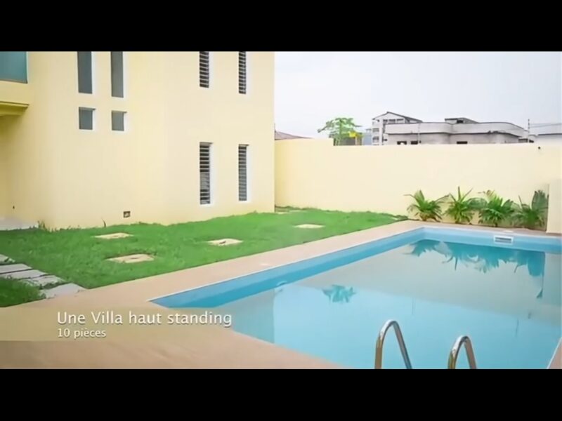 VILLA 10 PIECES A VENDRE COCODY ANGRE NOUVEAU