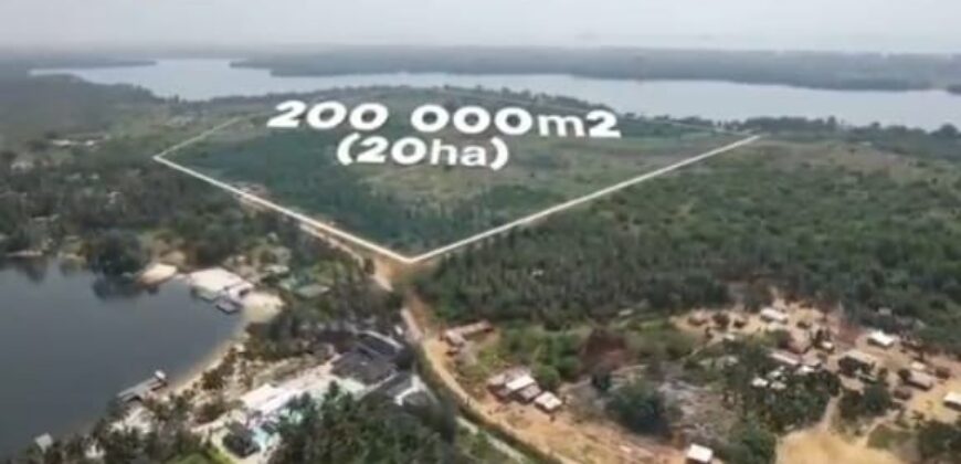 TERRAIN (PARCELLE) A VENDRE A JACQUEVILLE BAIE DES MILLIARDAIRES